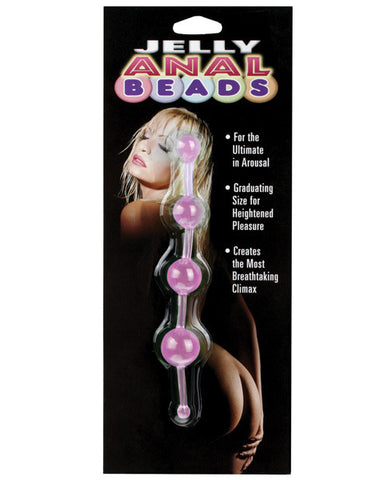 Jelly Thai Anal Beads - Pink