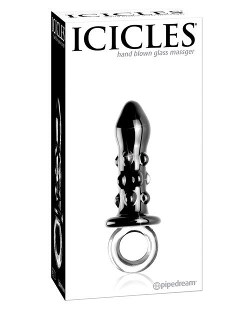 Icicles  No. 37 Hand Blown Glass - Black