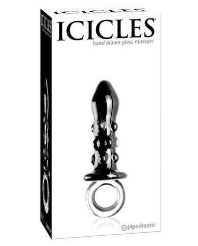 Icicles  No. 37 Hand Blown Glass - Black