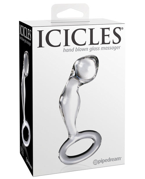 Icicles No. 46 Hand Blown Glass Butt Plug - Clear