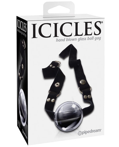 Icicles No. 65 Hand Blown Glass Ball Gag - Clear