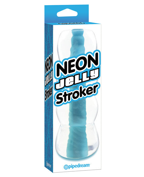 Neon Jelly Stroker - Blue