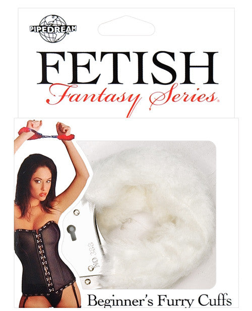 Fetish Fantasy Series Beginners Furry Cuffs - White