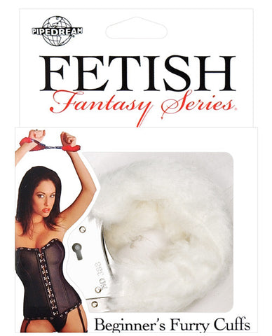 Fetish Fantasy Series Beginners Furry Cuffs - White