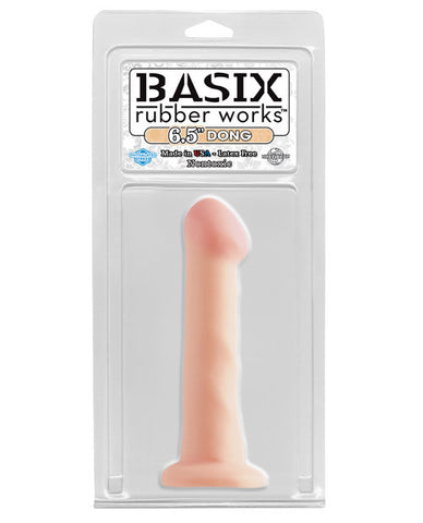 Basix Rubber Works 6.5" Dong - Flesh