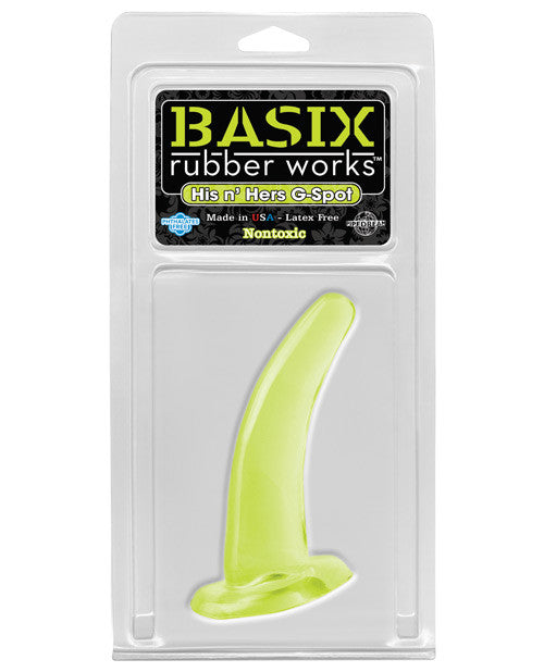 Basix Rubber Works His & Hers Gspot - Glow In The Dark