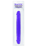 Basix 12" Jelly Double Dong - Purple