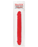 Basix 12" Jelly Double Dong - Red