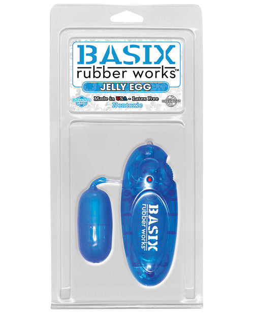 Basix Rubber Worx Jelly Egg - Blue