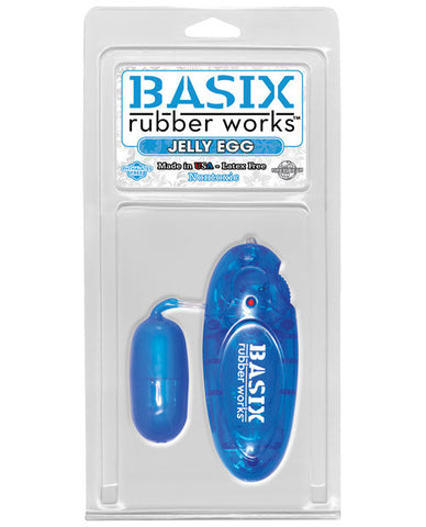 Basix Rubber Worx Jelly Egg - Blue