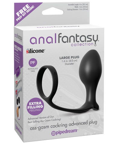 Anal Fantasy Collection Ass Gasm Advanced Plug W-cockring