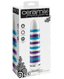 Ceramix Pleasure Pottery Ultra Powerful Vibrator No. 8 - Purple-blue-white