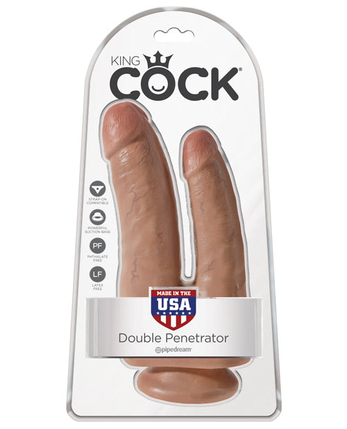 King Cock Double Penetrator - Tan