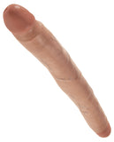 King Cock 12" Slim Double Dildo - Tan