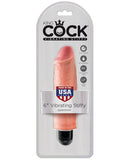 King Cock  6" Vibrating Stiffy - Flesh