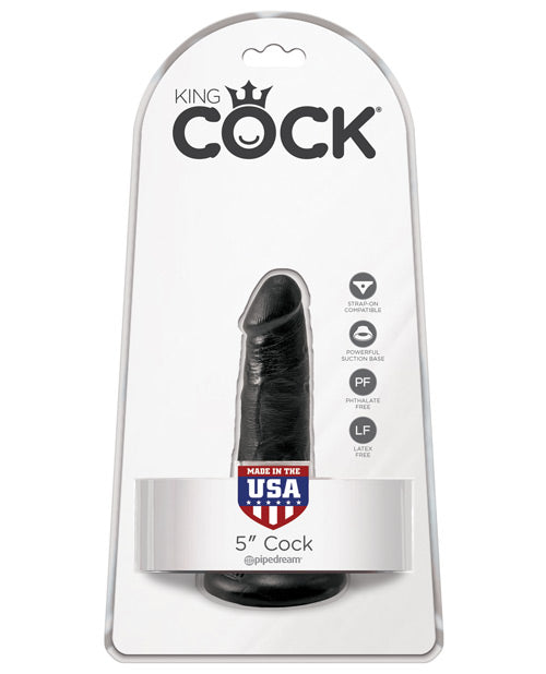 King Cock 5" Cock - Black