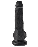 King Cock 6" Cock W-balls - Black