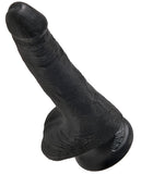 King Cock 6" Cock W-balls - Black