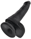 King Cock 6" Cock W-balls - Black