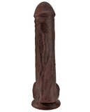 King Cock 13" Cock W-balls - Brown