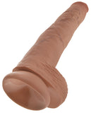 King Cock 14" Cock W-balls - Tan