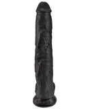 King Cock 14" Cock W-balls - Black