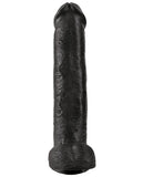 King Cock 15" Cock W-balls - Black