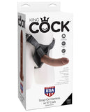 King Cock Strap On Harness W-8" Cock - Brown