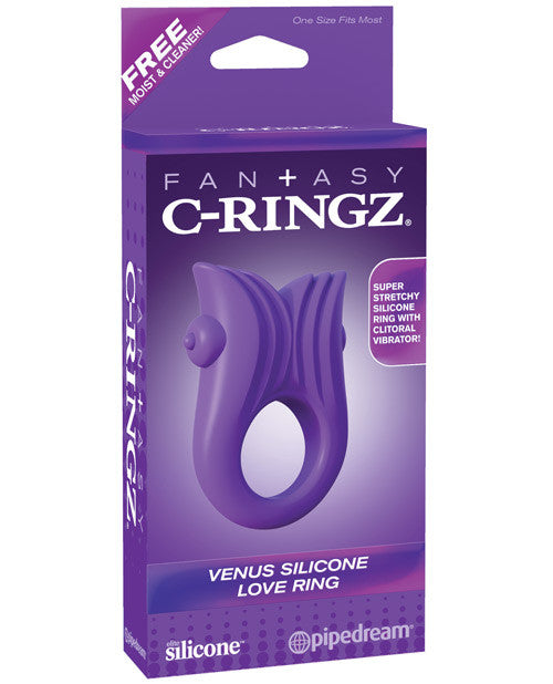 Fantasy C-ringz Venus Silicone Love Ring - Purple