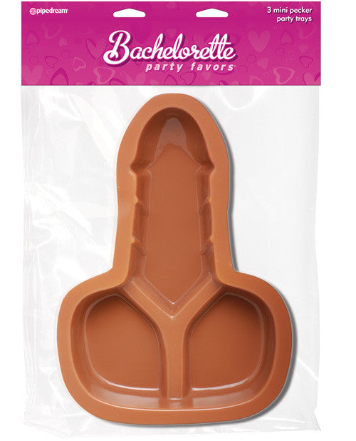 Bachelorette Party Favors Mini Pecker Party Tray - Pack Of 3