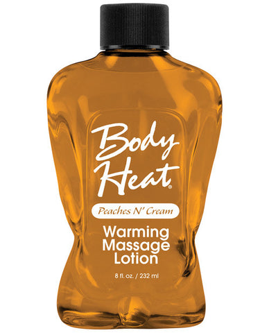 Body Heat Lotion - 8 Oz Peach & Cream