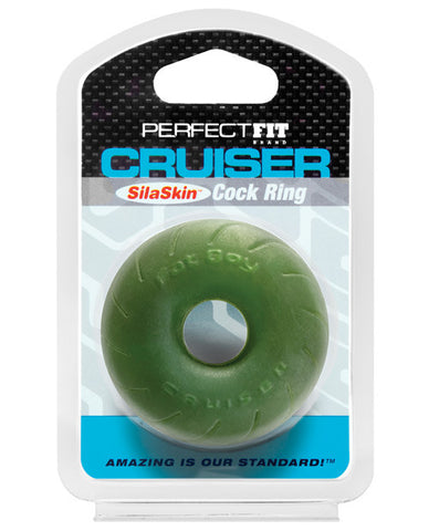 Perfect Fit Silaskin Cruiser Ring - Green