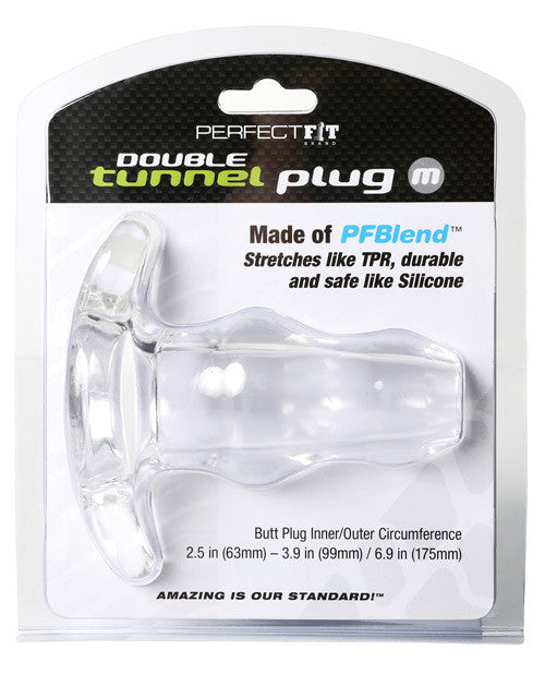 Perfect Fit Medium Double Tunnel Plug - Clear