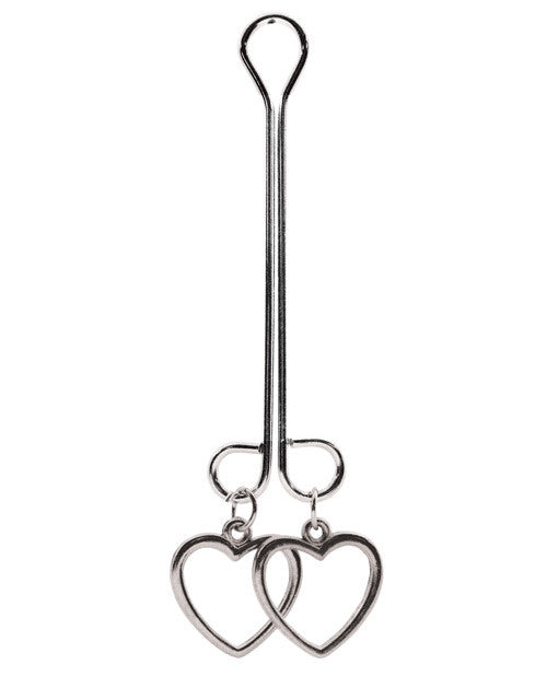 Clit Clamp Double Loop W-heart Charms