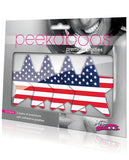 Peekaboos Stars & Stripes Pasties - 2 Pairs