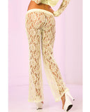 Pink Lipstick Loungewear Luxurious Lounge Pant Green Md