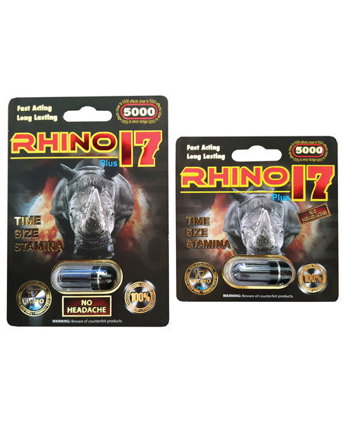 Rhino 17 Plus 5000 - 1 Capsule Blister