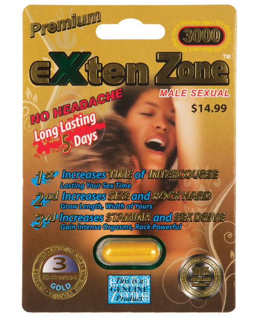 Exten Zone Premium Gold 3000 - 1 Capsule Pack