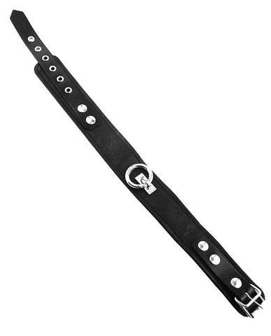 Rouge Leather Collar - Black