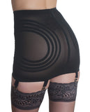 Rago Shapewear Zippered Open Bottom Girdle Black 4x