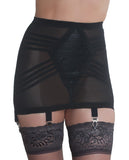 Rago Shapewear Zippered Open Bottom Girdle Black Lg