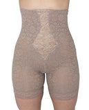 Rago Shapewear High Waist Long Leg Shaper Mocha Sm