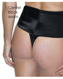 Rago Shapewear Soft Wide Band Thong Shaper Black 2x