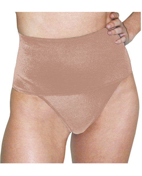 Rago Shapewear Soft Wide Band Thong Shaper Mocha 2x