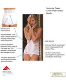 Rago Shapewear High Waisted Waist Cincher White 2x