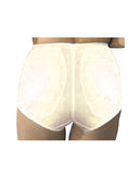 Rago Shapewear Rear Shaper Panty Brief Light Shaping W-removable Contour Pads Beige 2x