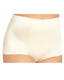 Rago Shapewear Rear Shaper Panty Brief Light Shaping W-removable Contour Pads Beige 2x