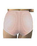 Rago Shapewear Rear Shaper Panty Brief Light Shaping W-removable Contour Pads Mocha 2x