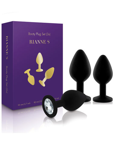 Rianne S Booty Plug Set 3x - Black