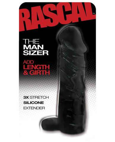 The Man Sizer 3x Stretch Silicone Extender - Black